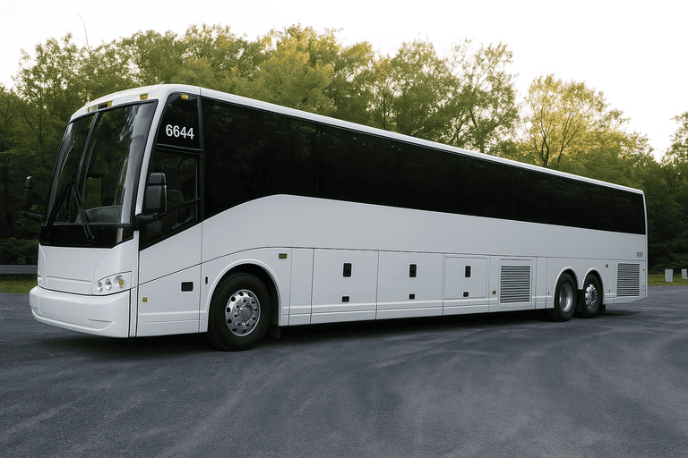 exterior of Mount Pleasant Coach Bus Service coach bus