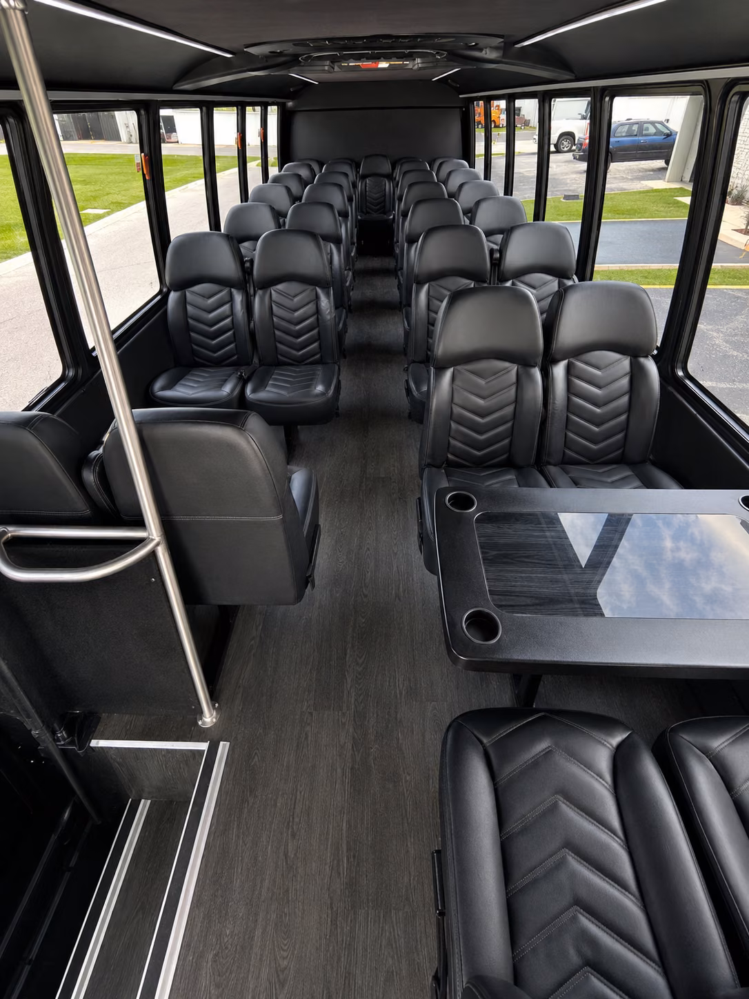 mount pleasant 15 passenger minibus inside