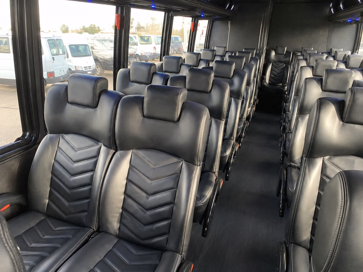 mount pleasant 15 passenger minibus interior