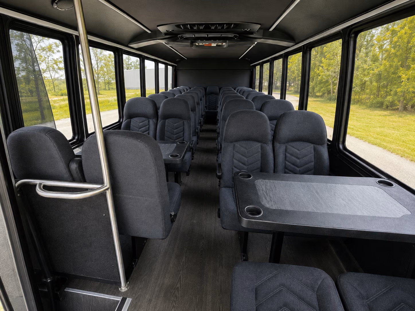 mount pleasant 18 passenger minibus inside