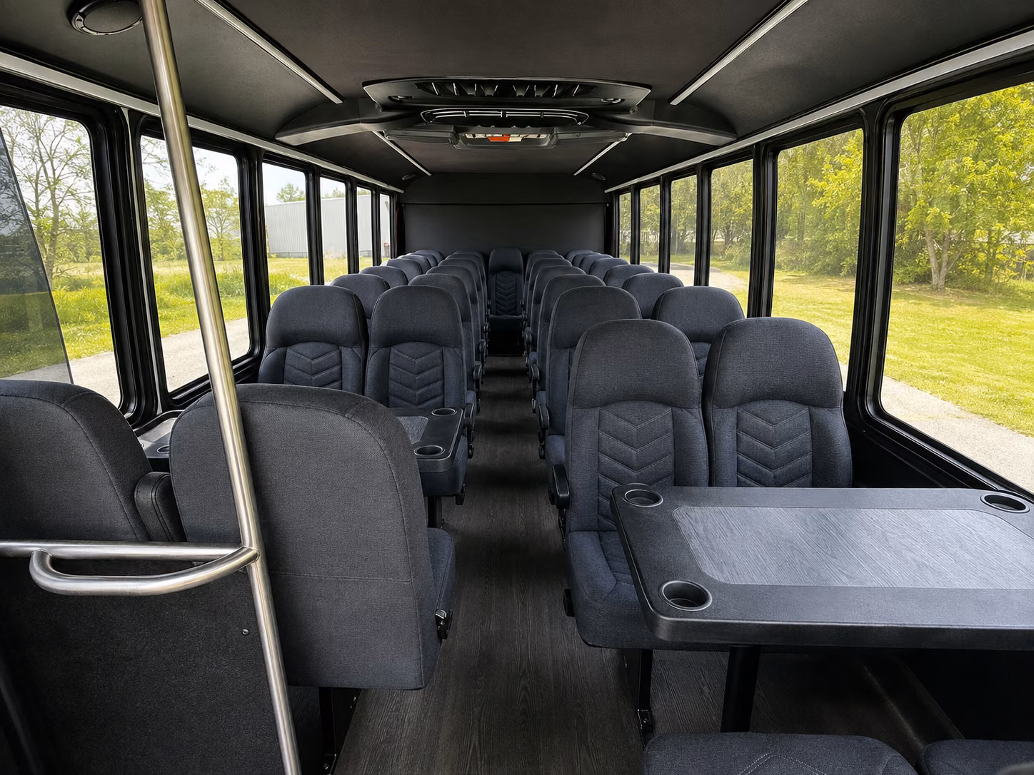 mount pleasant 20 passenger minibus inside