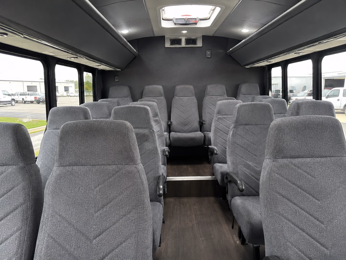 mount pleasant 20 passenger minibus interior