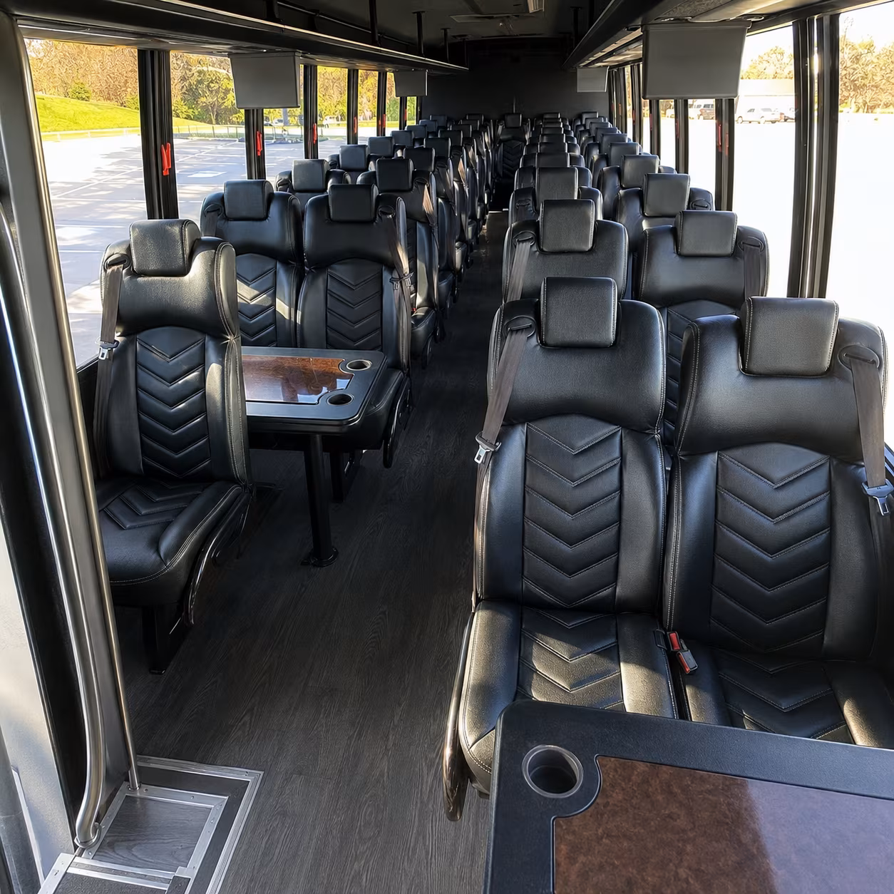 mount pleasant 25 passenger minibus interior