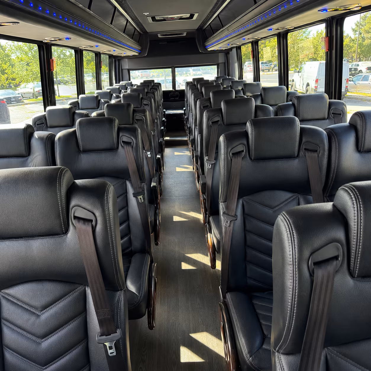 mount pleasant 30 passenger minibus inside