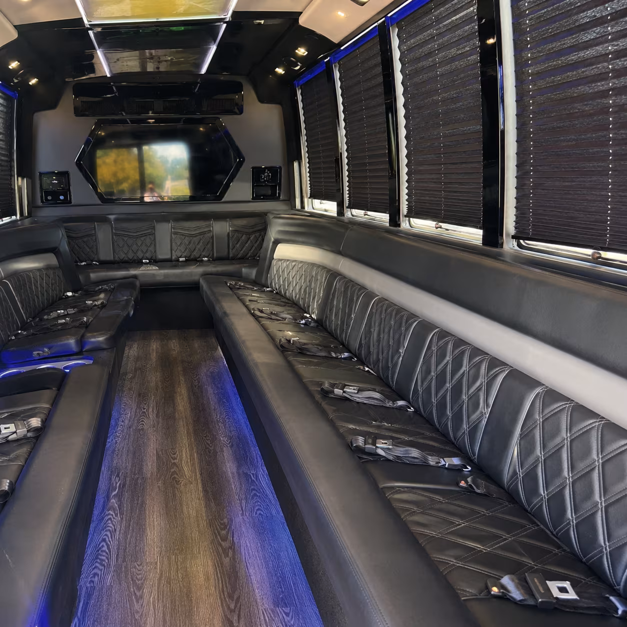 mount pleasant night on town party bus rental