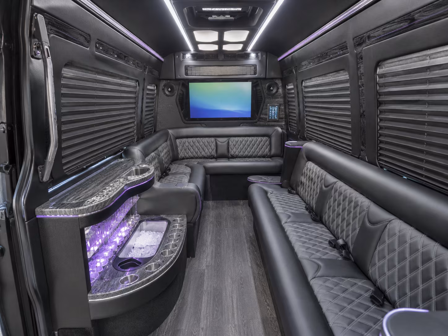 mount pleasant sprinter limousine inside
