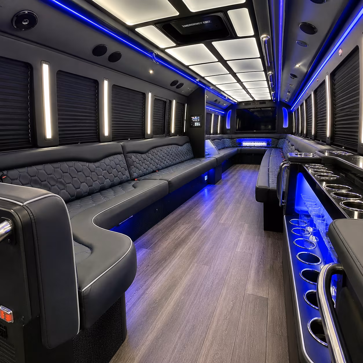 mount pleasant wedding party bus rental